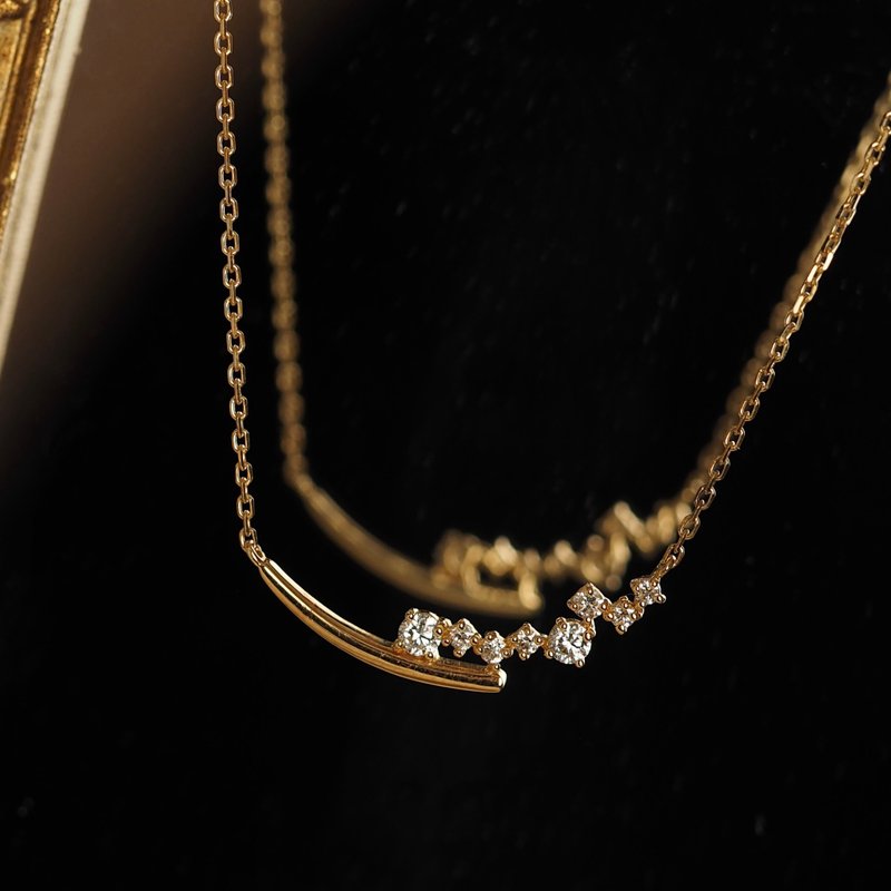 18K Gold The Starry Smile Necklace - สร้อยคอ - เครื่องประดับ 