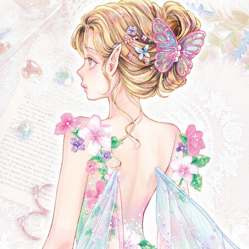 Fairy sticker (4color) - 貼紙 - 紙 