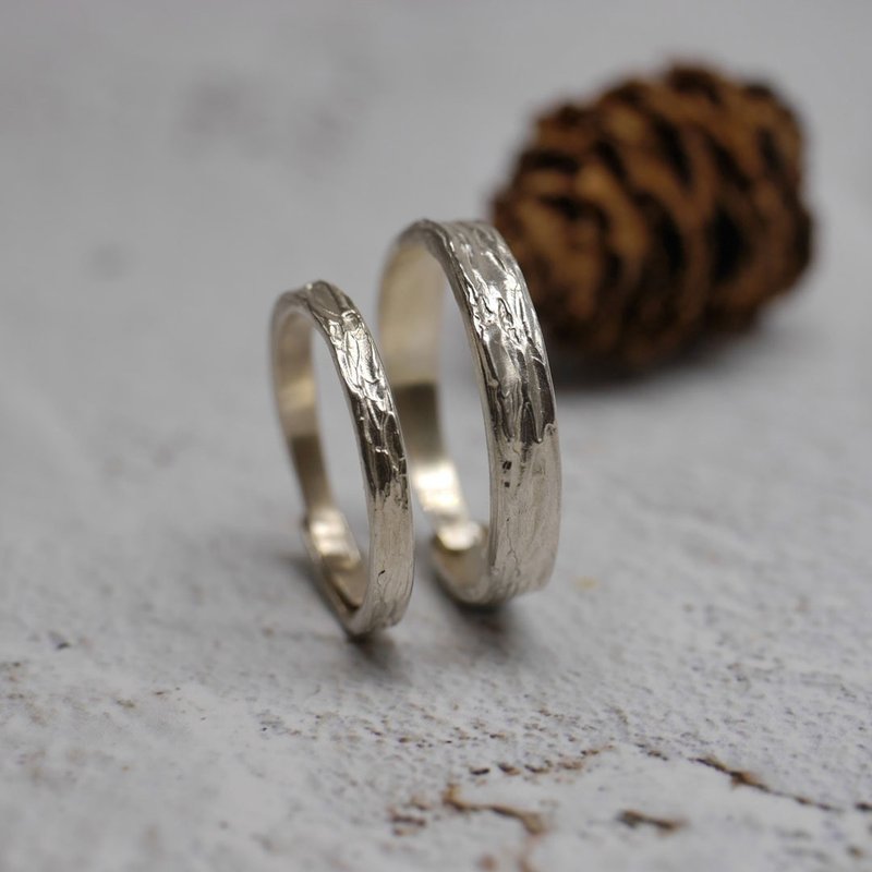 Glitter Adjustable Ring - Handcrafted Ring - Couples' Rings - Sterling Silver Silver