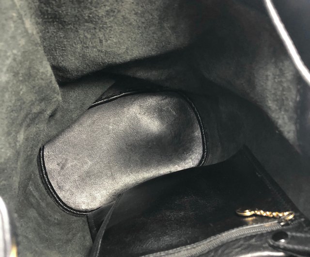 日本直送 名牌中古包 】GUCCI グッチ バンブー レザー 巾着