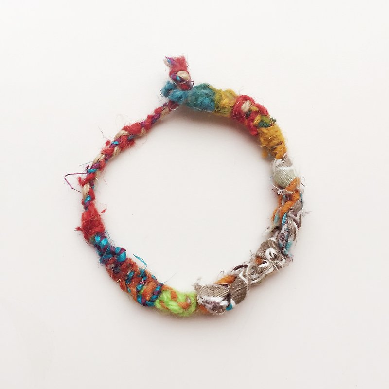 Koko Loves Dessert // weave stories bracelet - Tibetan plateau - Bracelets - Other Materials Purple