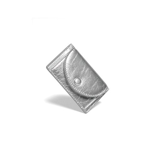 DOT Slim Pocket Mini Coin Transportation Card Wallet silver