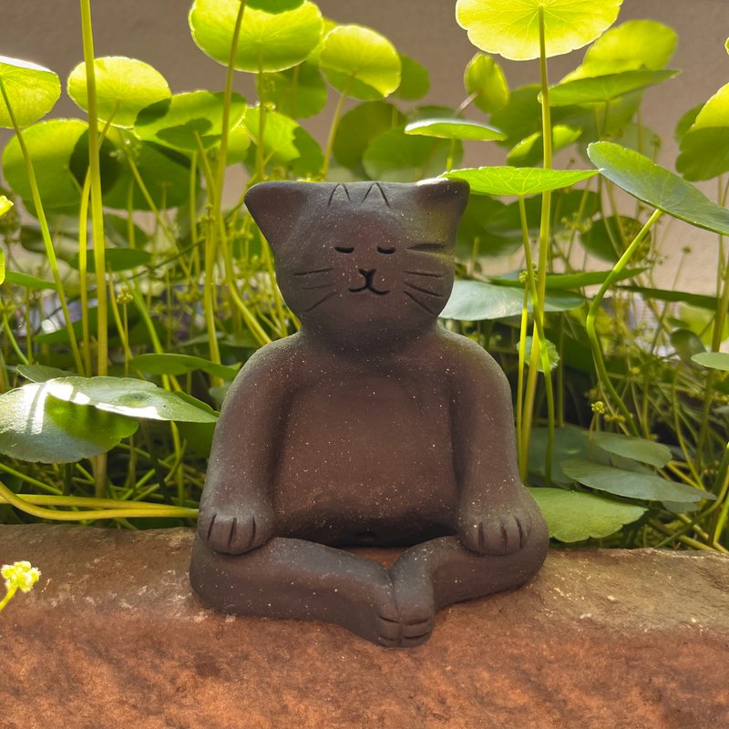 貓貓仙尊 / 陶偶 / 擺件 - 擺飾/家飾品 - 陶 黑色