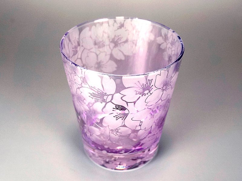 春乃遠霞【寒緋】 - 杯子 - 玻璃 紫色