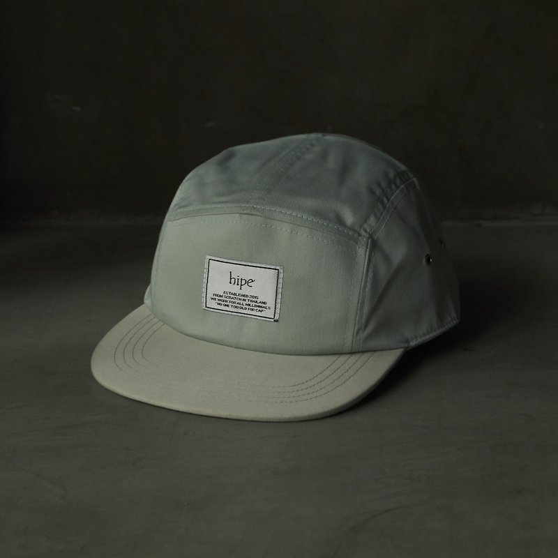 【Off-season sale】new sky blue and beige cap - Hats & Caps - Cotton & Hemp 