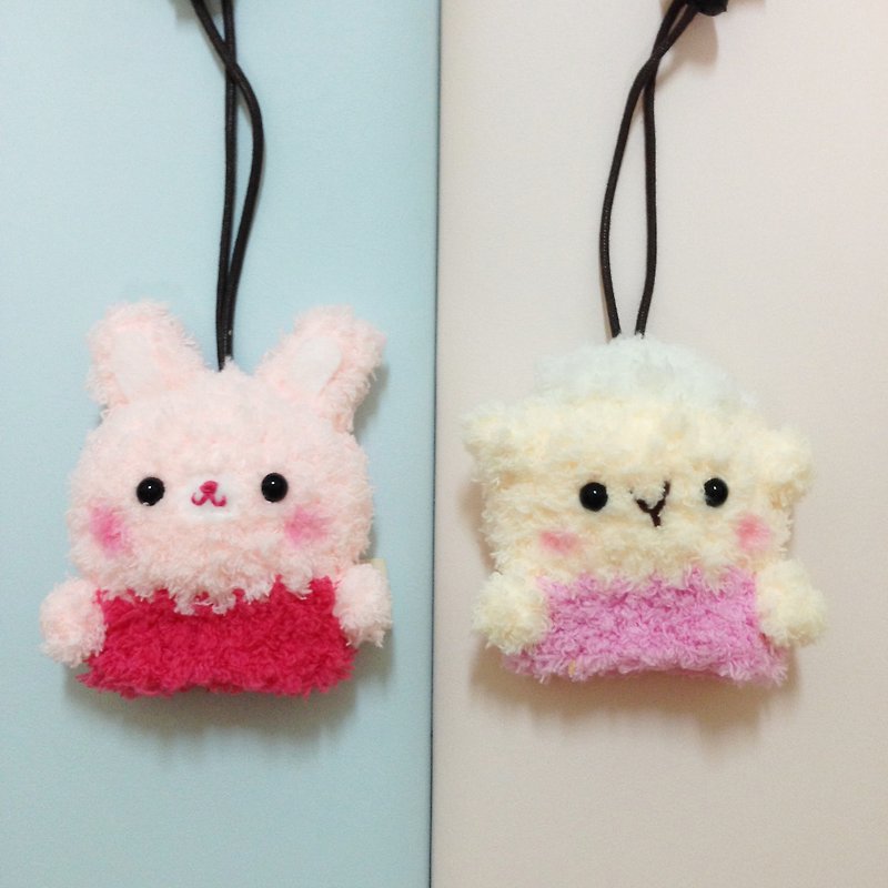 Wool knit animal small key bag _1 + 1 combination offer (can be combined with animal combination) - ที่ห้อยกุญแจ - เส้นใยสังเคราะห์ 