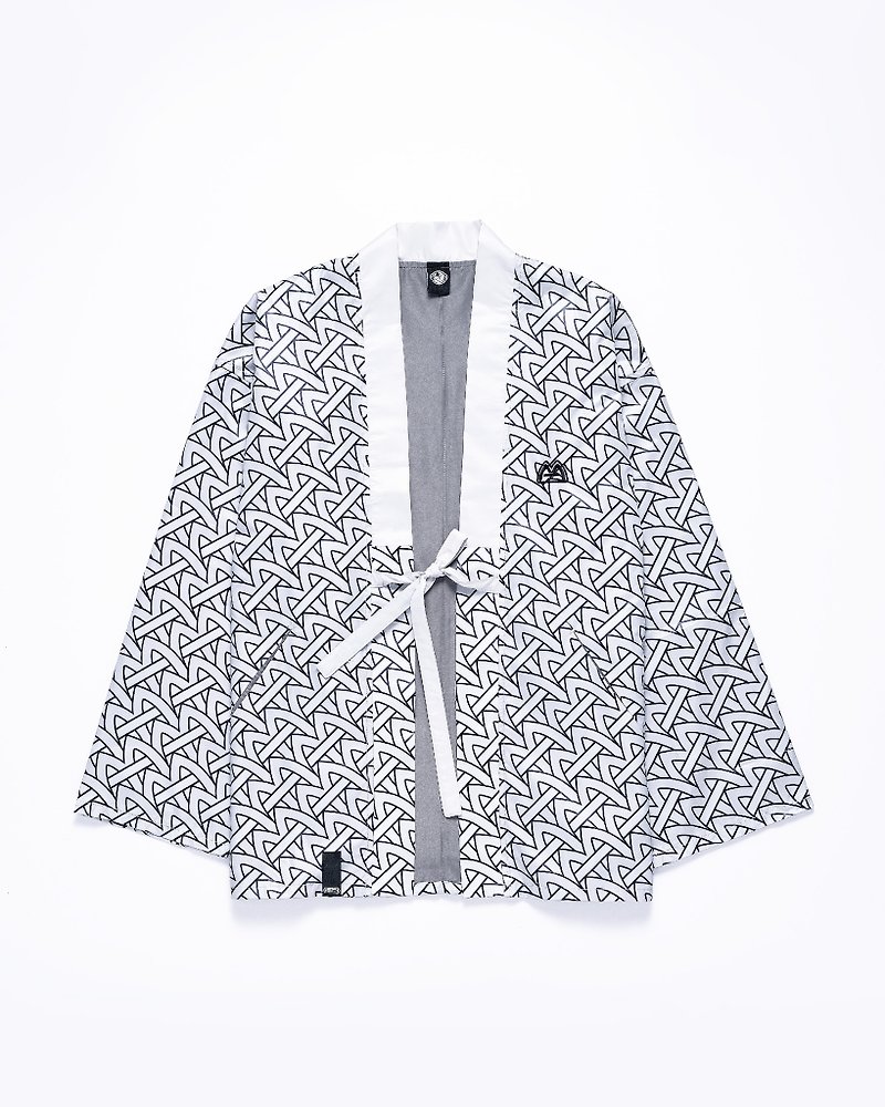 AM Totem Print Cardigan Blouse White - Men's Coats & Jackets - Polyester White