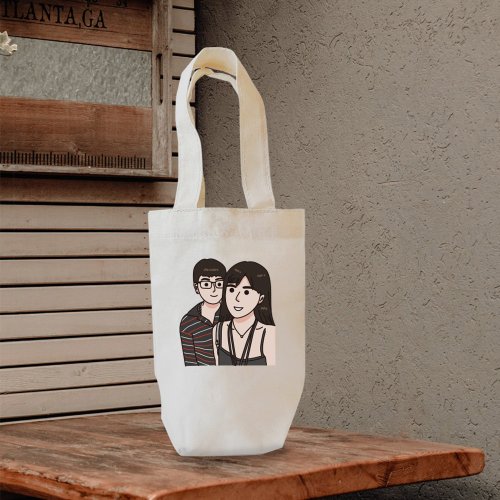 Customized】Like face painting/canvas bag/portrait custom - Shop kenart  Messenger Bags & Sling Bags - Pinkoi