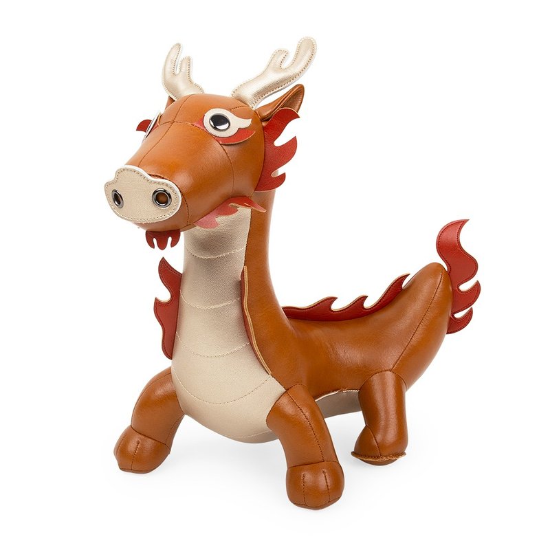 【門擋】龍 Dragon 皮革動物擺飾 | 生肖 | 入厝禮物 - 擺飾/家飾品 - 人造皮革 多色