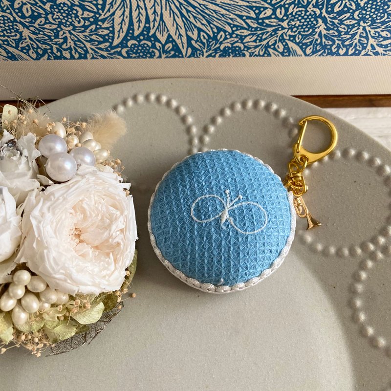 ミナペルホネン　メジャー　ちょうちょBU - 其他 - 棉．麻 藍色