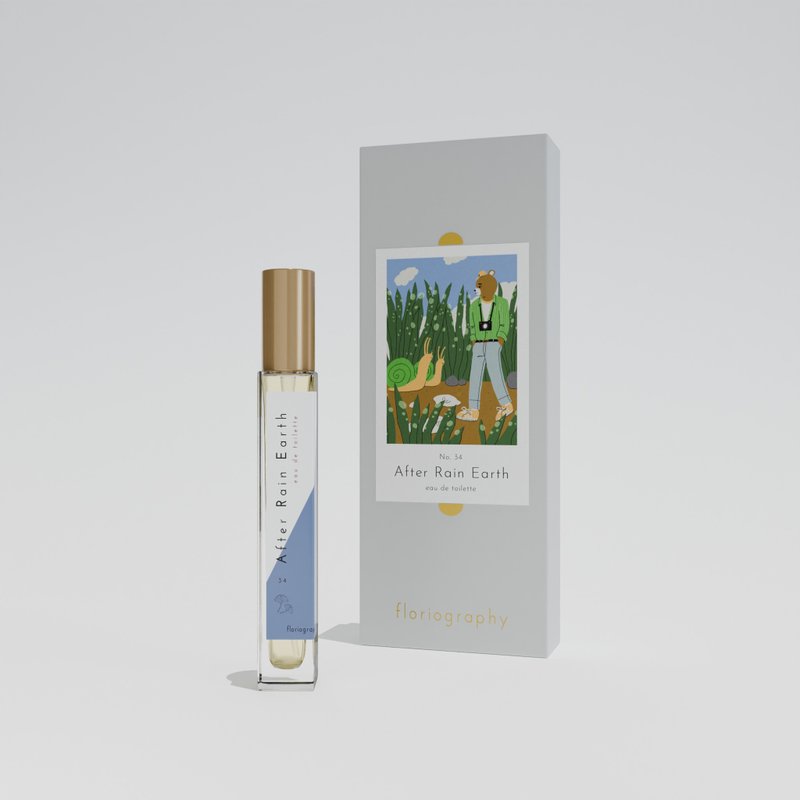 【No. 34 雨後空氣】香水|濕潤土壤|薄荷|香草|蕨類|雨水 - 香水/香膏 - 其他材質 藍色