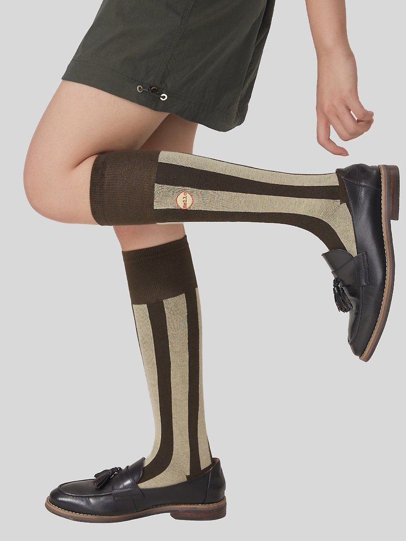 Cotton & Hemp Socks Brown - HM Fall Dancer Women's Stockings