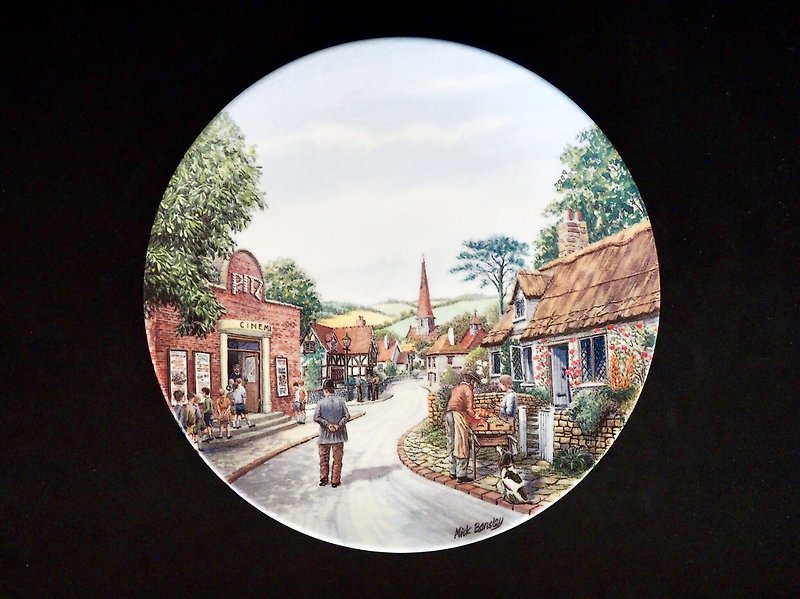 英國名瓷Royal Doulton限量鄉村風裝飾盤 A款 - 盤子/餐盤/盤架 - 瓷 
