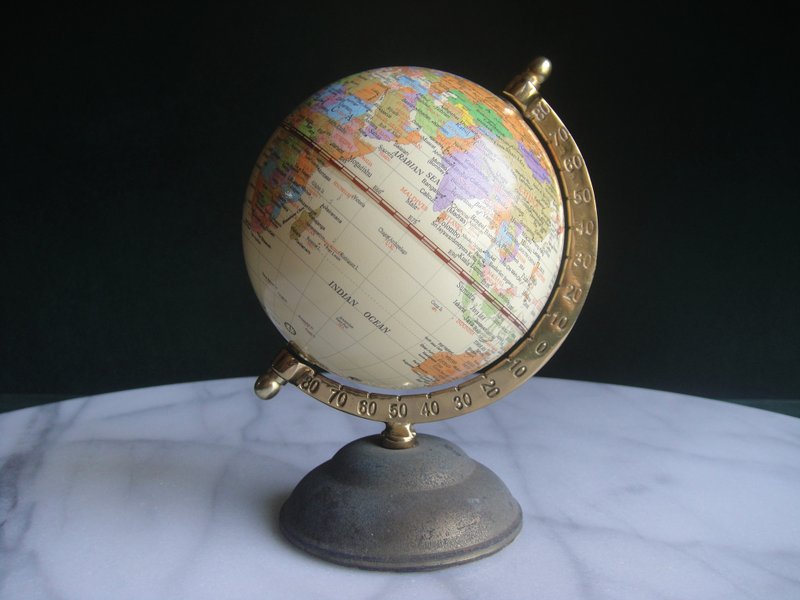 [OLD-TIME] Early second-hand small globe made in Taiwan - Items for Display - Other Materials Multicolor