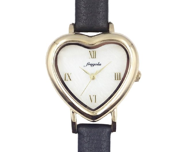 Retro Heart Watch レディース ハート型腕時計 ハートウォッチストラップ モデル ラブ - ショップ zakkaholicstore  腕時計 - Pinkoi