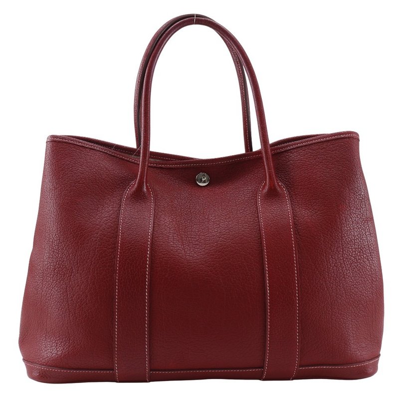 【日本直送】エルメス HERMES ガーデンパーティPM トートバッグ ネゴンダ 赤  レディース【中古】 - 手提包/手提袋 - 真皮 紅色