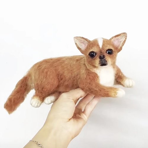 ＊羊毛フェルト＊うちのこオーダー うちの子オーダー 羊毛フェルト 制作（わんこ限定/愛犬の顔わた