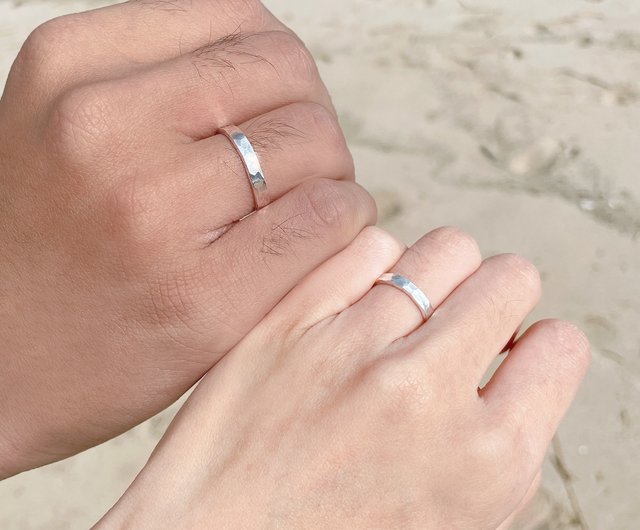 Rings that fit into on sale each other couple