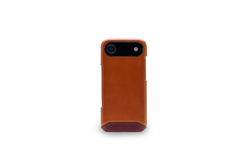 iPhone 17 Air 經典系列-磁吸手機皮套-古銅棕 - 手機殼/手機套 - 真皮 咖啡色