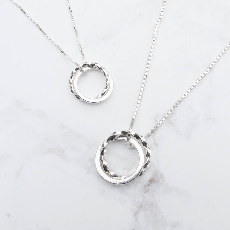 DIY Handmade Silver Jewelry Tutorial | [Lover's Pair of Chains] Double Circle | Senior Girl - Metalsmithing/Accessories - Sterling Silver 