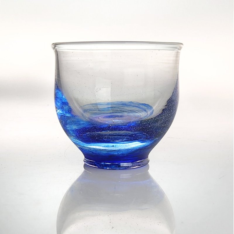 星絢杯 手作玻璃杯 純手工吹製 - 玻璃杯 - 玻璃 藍色