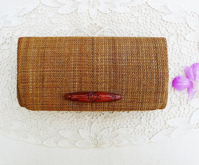 Burlap clutch discount