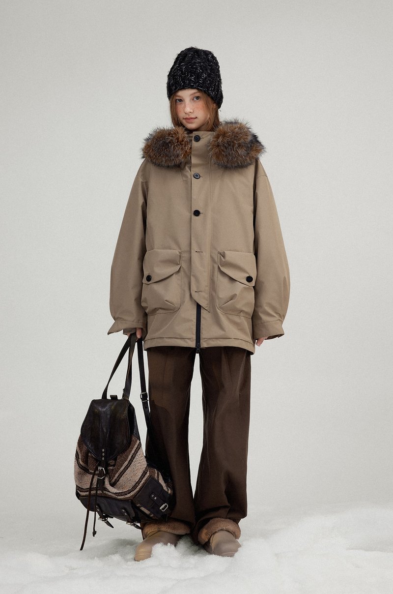 北歐冬季 山系90白鴨絨 可拆卸內膽羽絨服 - 女上衣/長袖上衣 - 其他材質 多色