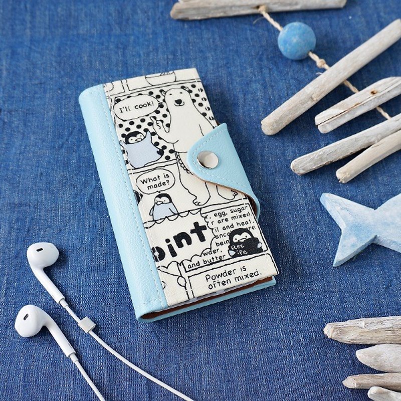 White warm apron ★ iPhone 7/6 / 6s ★ Handbook type smart case [light blue] - Phone Cases - Waterproof Material Blue