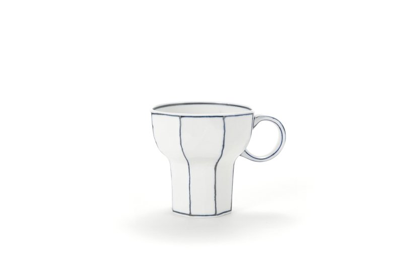 KIMSEOKBINN CERAMIC Angled Mug_Y - 咖啡杯/馬克杯 - 陶 白色