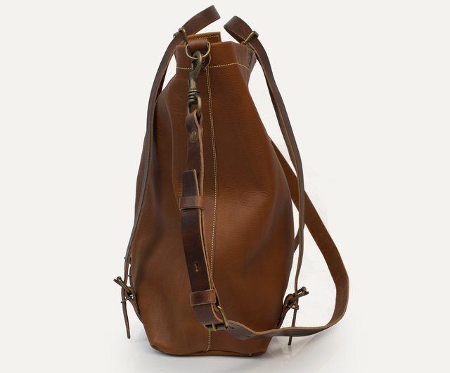 Bleu de Chauffe-Nobu leather tote bag_Havane / classic camel