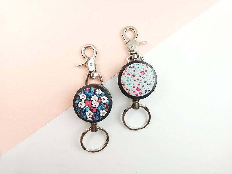 i good slip telescopic key ring - five-color plum _AYN26 blue snowflake _AYN27 - Keychains - Other Materials Pink