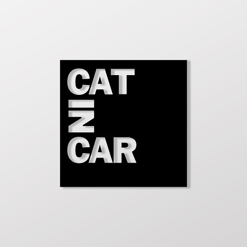 SunBrother孫氏兄弟 CAT IN CAR/B/車貼、貼紙 SunBrother孫氏兄弟
