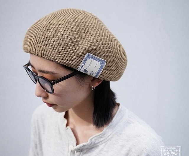 H.W.Dog&Co.Cotton Club Big Beret針織羅紋貝雷帽(兩色