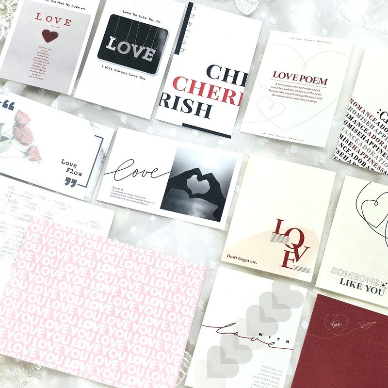 :SYUMPAPER vol.1 'LOVE' : All Paper PACK - 信封/信紙 - 紙 