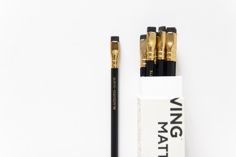 Blackwing 經典復刻鉛筆_黑桿Matte_盒裝12入 - 鉛筆/自動鉛筆 - 木頭 黑色