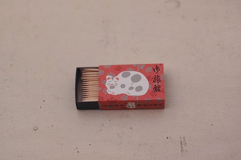 Classiky x Cat Match Box Toothpick【Hotel (20501-4)】 - Other - Paper Red