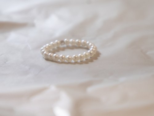 433 STUDIO 珍珠- 六月誕生石 925 SILVER天然淡水珍珠2.5-3mm- 細緻線戒