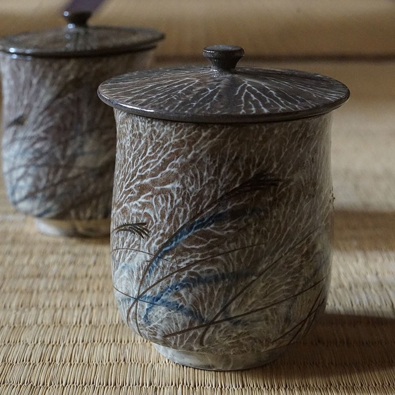 現川燒蓋付湯吞 - 茶壺/茶杯/茶具 - 陶 