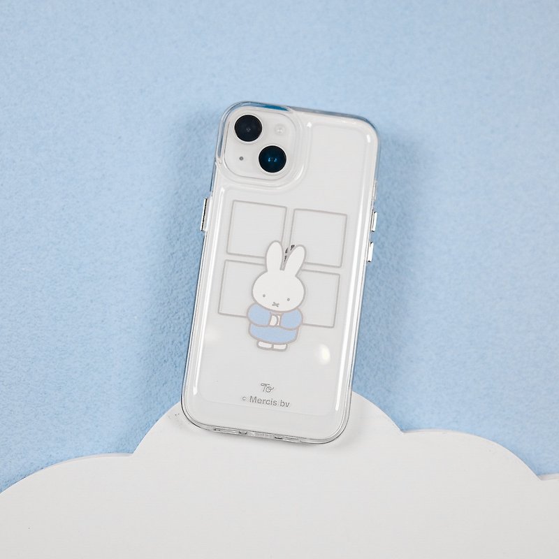【Pinkoi x miffy】Just be yourself today! Transparent full-edge phone case - Phone Cases - Plastic 