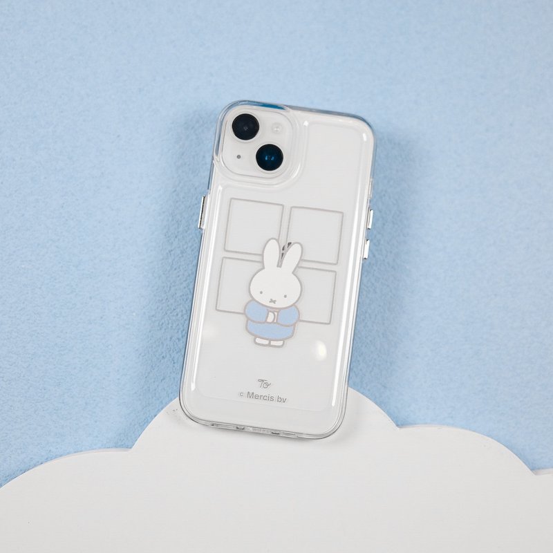 【Pinkoi x miffy】Just be yourself today! Transparent full-edge phone case - Phone Cases - Plastic 