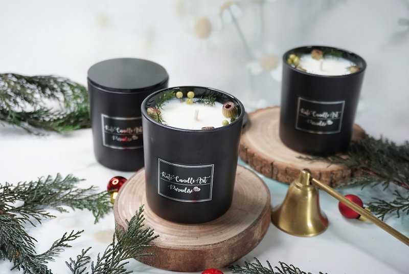Winter limited texture scented candle woody sandalwood - Candles & Candle Holders - Wax 