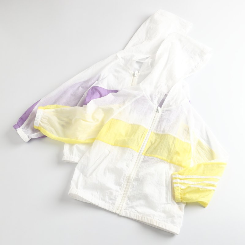 [Clearing Offer] Sunscreen Thin Jacket Yellow/Purple - Coats - Cotton & Hemp Multicolor