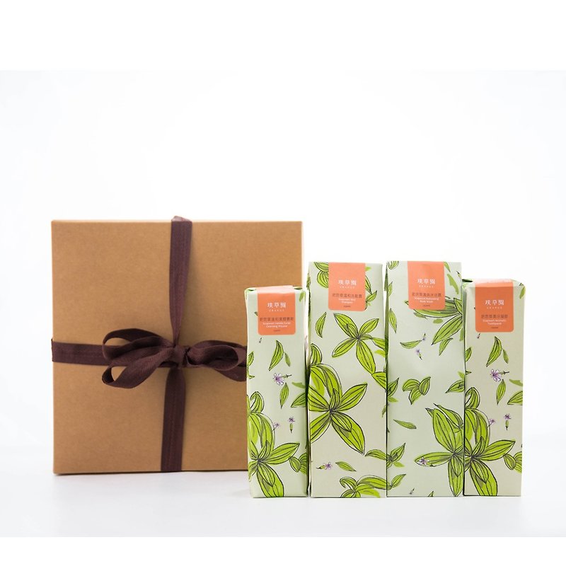 Mother's Day Limited - Gentle Cleansing Set (gift value 960 items) - Nail Care - Plants & Flowers Green