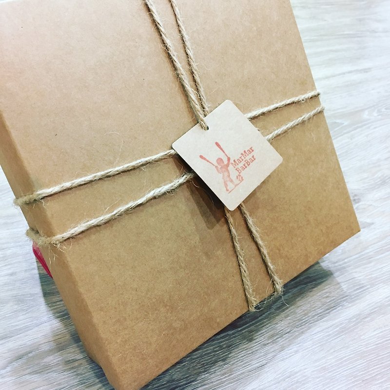 禮盒包裝 彌月禮盒 抓周 新年禮物 交換禮物 - 滿月禮物 - 紙 卡其色