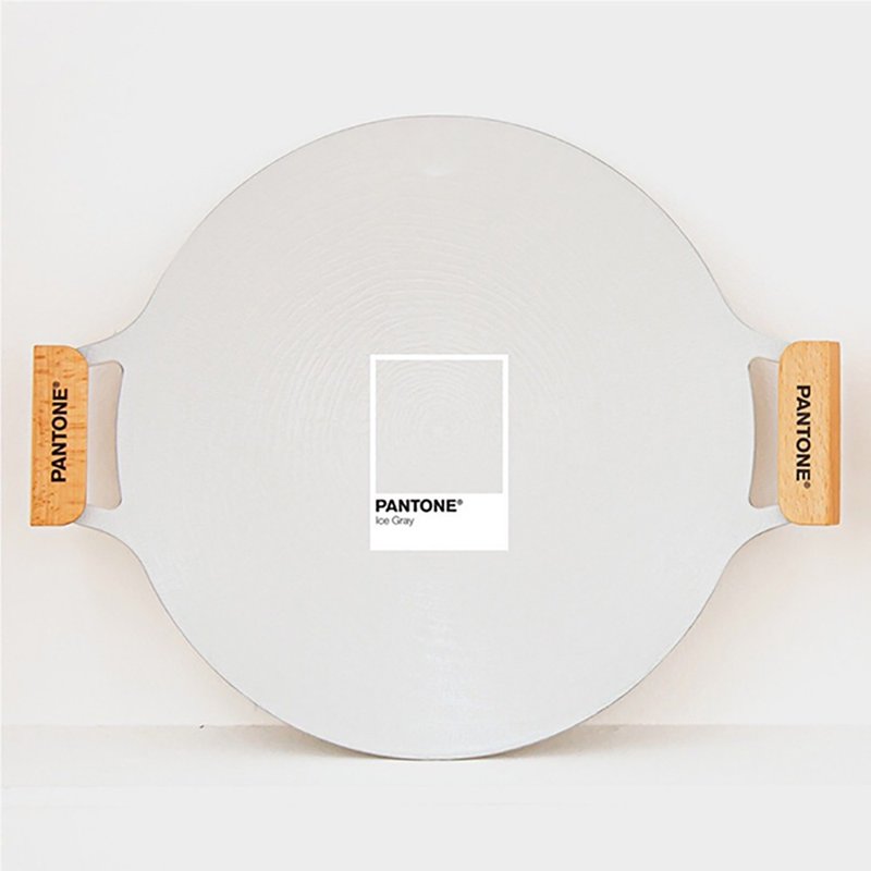 韓國 PANTONE GRIDDLE 鑄造烤盤-冰河灰 - 鍋子/烤盤 - 其他材質 灰色