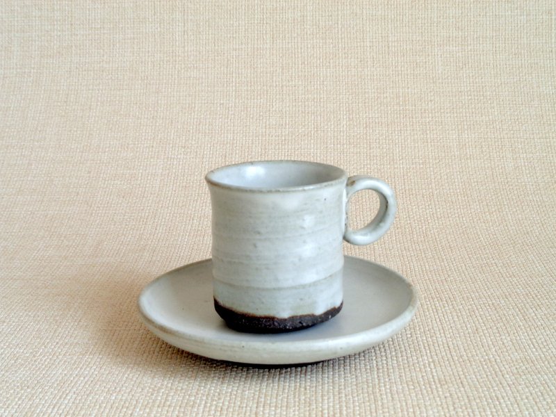 デミタスカップ・ソーサーa - 咖啡杯/馬克杯 - 陶 白色