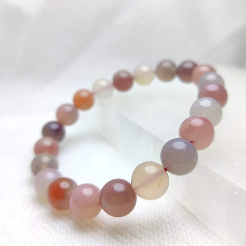 非洲 9mm 11mm 12.5mm 13.5mm 非紅瑪瑙 Agate - 手鍊/手環 - 水晶 紅色