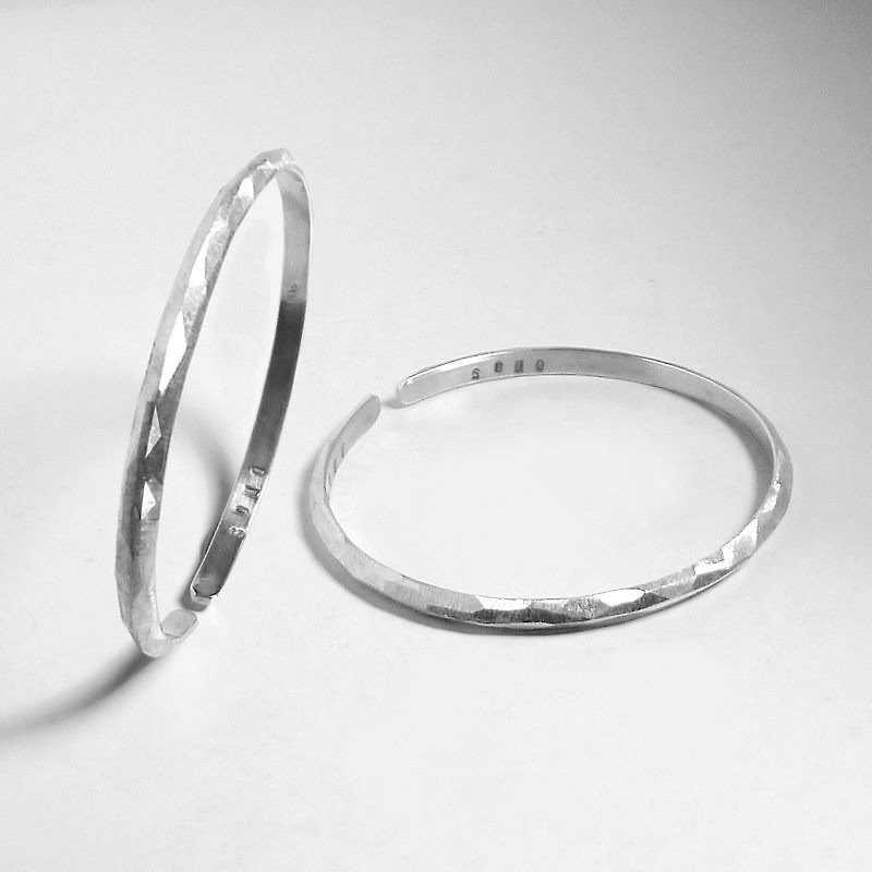 晶鑽手環 - 手鍊/手環 - 純銀 銀色