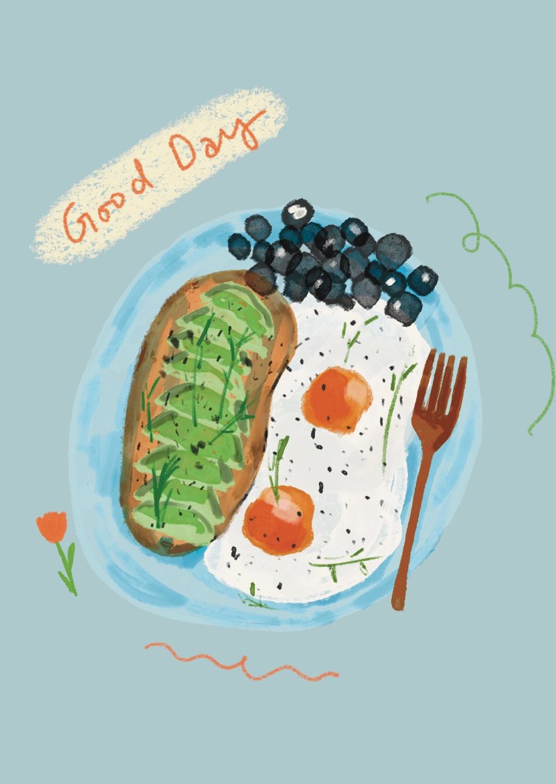 Good Day postcard - การ์ด/โปสการ์ด - กระดาษ 