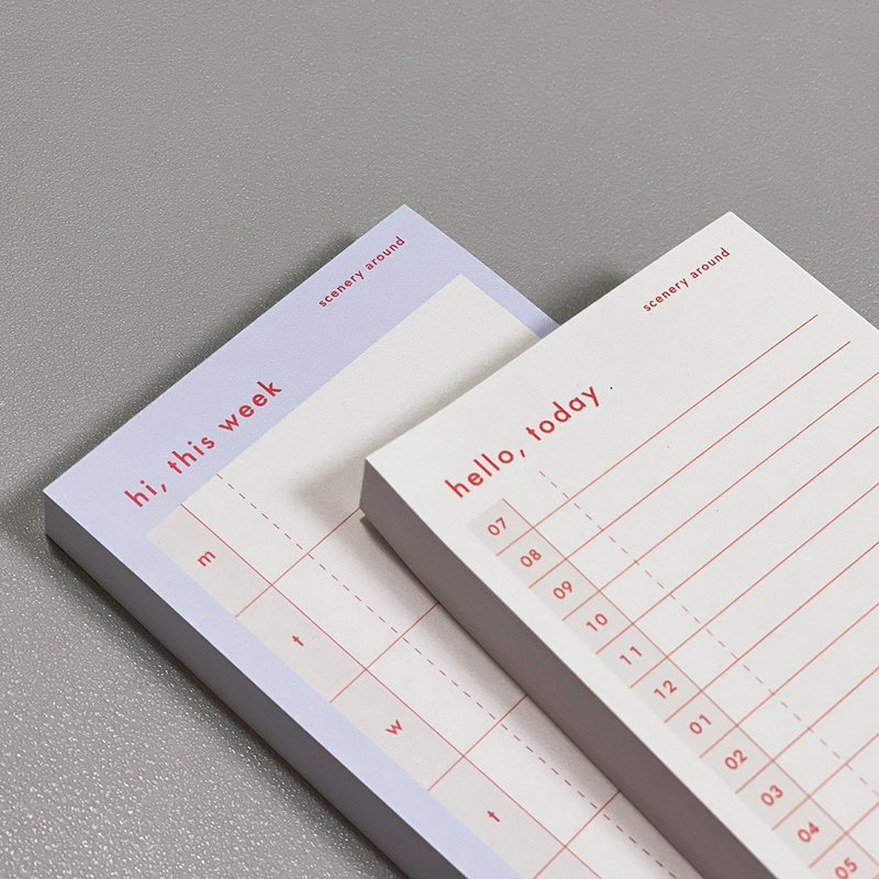 Spring plan memo 2type - Sticky Notes & Notepads - Paper 